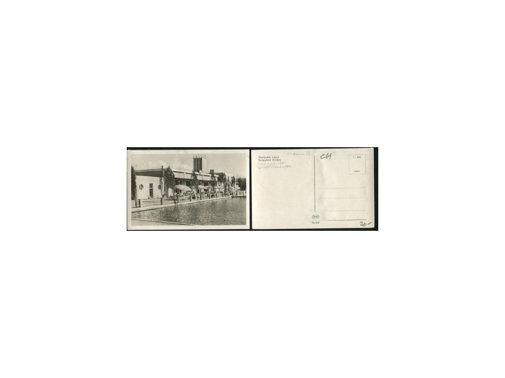 MARIÁNSKÉ LÁZNĚ. Koupaliště Riviéra. 1952.