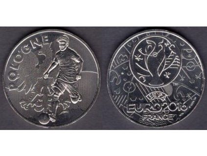 Fotbal. Medaile ze série UEFA EURO 2016. Polsko.