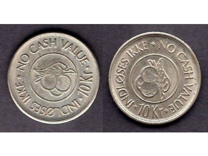 ŠVÉDSKO. Žeton do casina. CHERRY CASINO. 10 Kronor.