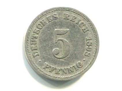 NĚMECKO. 5 Pfennig 1898/A.