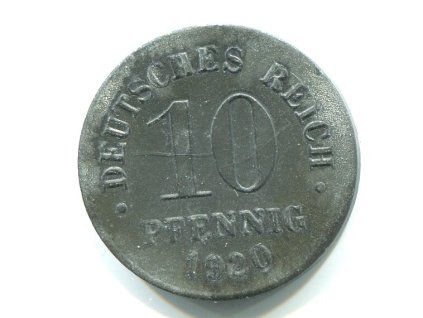 NĚMECKO. 10 Pfennig 1920.