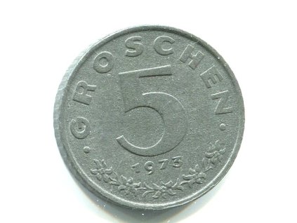 RAKOUSKO. 5 Groschen 1973.