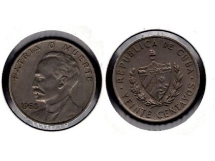 KUBA. 20 centavos 1968.