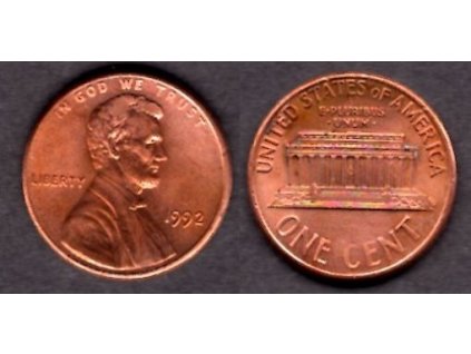 USA. 1 cent 1992.