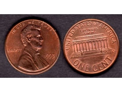 USA. 1 cent 1993.