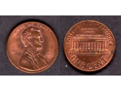 USA. 1 cent 1996.