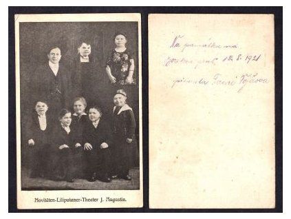 Novitäten-Liliputaner-Theater J. Augustin. Plzeň 1921: