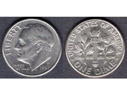 USA. 1 dime 1997/D. KM-195a