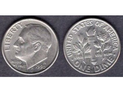 USA. 1 dime 1990/D. KM-195a