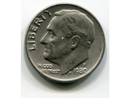 USA. 1 dime 1980/P.