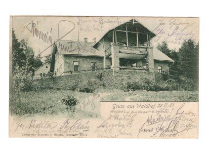 LHOTKA u Litultovic čp. 53. WALDHOF / Zahrádka.