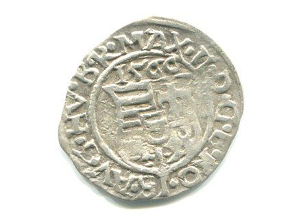 UHRY. Maxmilian II. Denár 1566/KB.