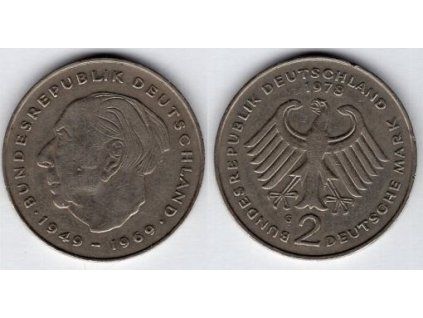 NĚMECKO. 2 Mark 1978/G. Theodor Heuss. KM-A127.
