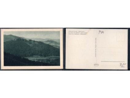 HUKVALDY. Zříceniny hradu. 1927.
