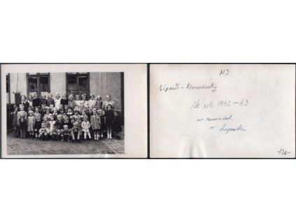 LIPNÍK nad Bečvou. Novosady. Mateřská školka. 1942 - 1943.