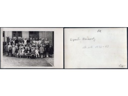 LIPNÍK nad Bečvou. Novosady. Mateřská školka. 1942 - 1943.