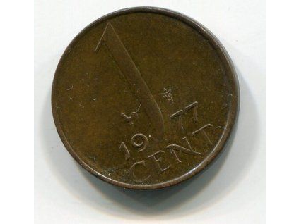 NIZOZEMÍ. 1 cent 1977.