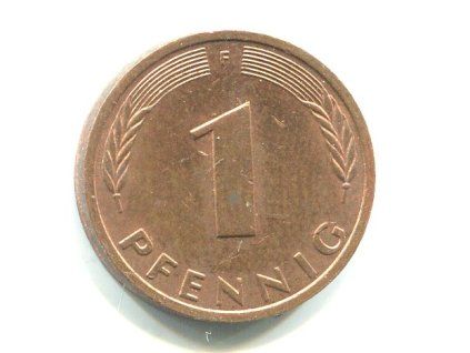 NĚMECKO. 1 Pfennig 1989/F.