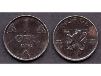 NORSKO. 1 öre 1943.