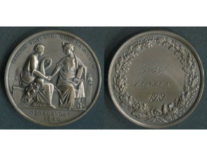 Niederooesterreichische Gewerbeverein. Gegruendet 1840. Uděleno 1919 Josefu Skorzeny. Ag.