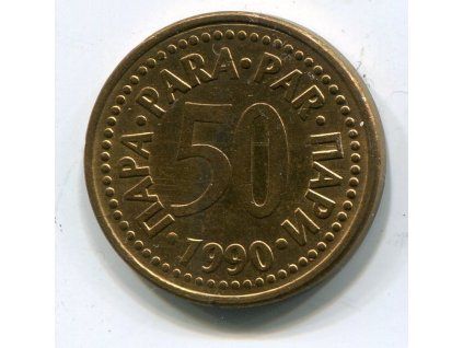 JUGOSLÁVIE. 50 para 1990.