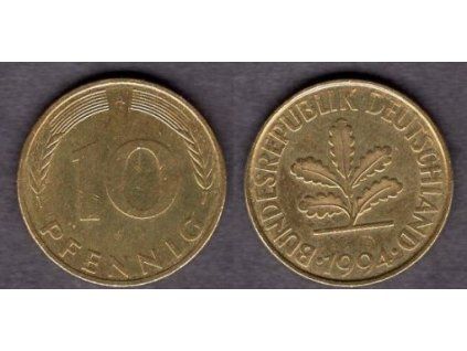 NĚMECKO. 10 pfennig 1994/A.