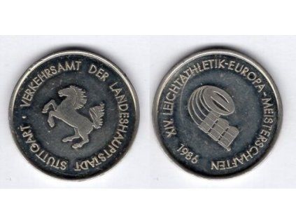 STUTTGART. Verkehrsamt der Landeshauptstadt. XIV. Leichtathletik - Europa - Meisterschaften 1986.