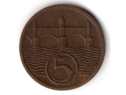 ČESKOSLOVENSKO. 5 haléřů 1923.