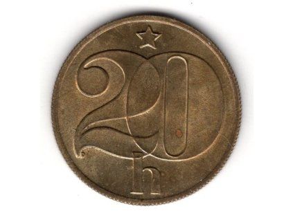 ČESKOSLOVENSKO. 20 haléřů 1983.