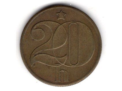 ČESKOSLOVENSKO. 20 haléřů 1988.