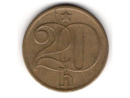 ČESKOSLOVENSKO. 20 haléřů 1977.