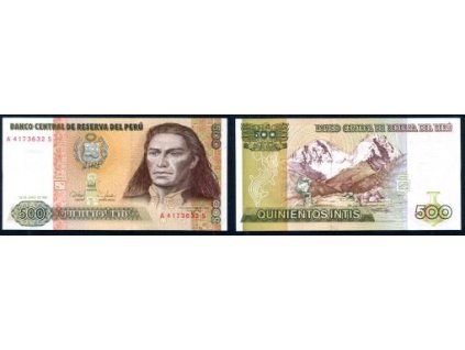 PERU. 500 intis 1987.