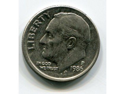USA. 1 dime 1986/P.