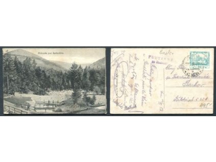 Přehrada pod Radhoštěm. 1920.