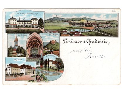 CHUDĚNICE. Litografie.