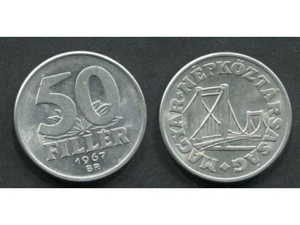 MAĎARSKO. 50 fillér 1967.