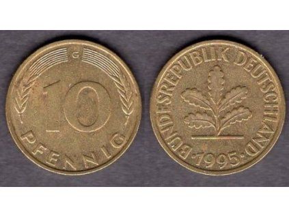NĚMECKO. 10 pfennig 1995/G.