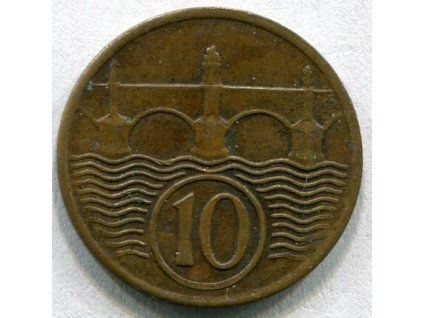 ČESKOSLOVENSKO. 10 haléřů 1938