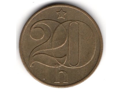 ČESKOSLOVENSKO. 20 haléřů 1989.