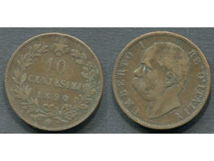 ITÁLIE. 10 centesimi 1894/IB