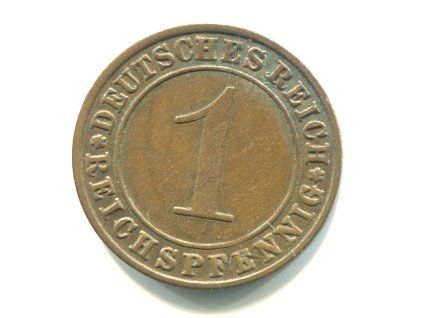 NĚMECKO. 1 Reichspfennig 1935/A. KM-37