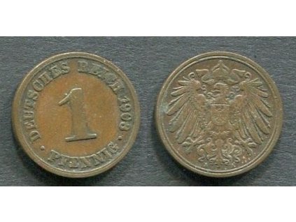 NĚMECKO. 1 Pfennig 1903/A.