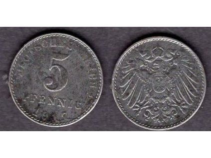 NĚMECKO. 5 Pfennig 1917/A.