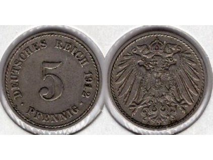 NĚMECKO. 5 Pfennig 1912/A.