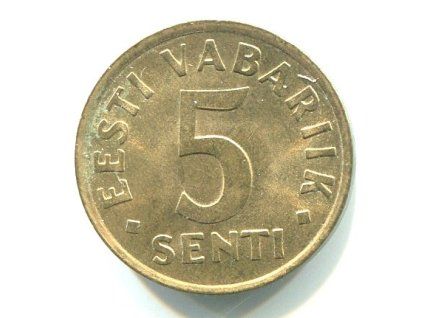 ESTONSKO. 5 senti 1991.