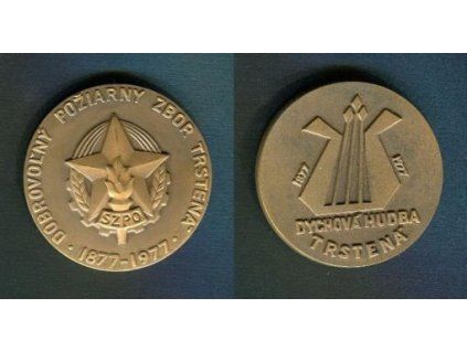 TRSTENÁ. SZPO. Dobrovolný požiarny zbor Trstená. 1877-1977. Dychová hudba Trstená.