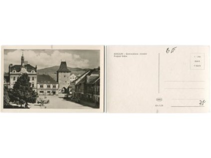 Beroun. Gottwaldovo náměstí . Pražská brána.