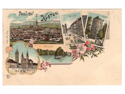 KLATOVY. 1898. Litografie.