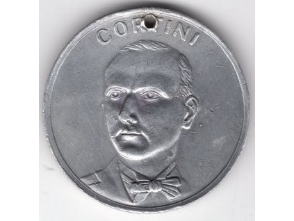 Teatre-Variete Praha. CORTINI - žeton kouzelníka. 1933.