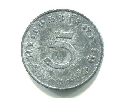 NĚMECKO. 5 Pfennig 1942/B.